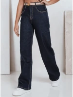 Dámské džíny s širokými nohavicemi tmavě modré Dstreet model 21992549 - FashionStreet Dámské džíny s širokými nohavicemi tmavě modré Dstreet model 21992549 - FashionStreet