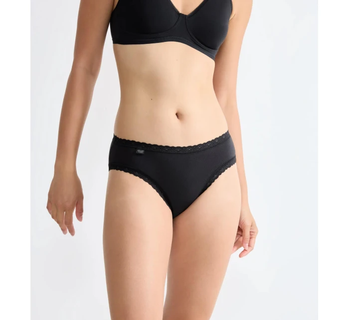 sloggi 24/7 Cotton Lace Hipster C3P - BLACK - SLOGGI BLACK - SLOGGI