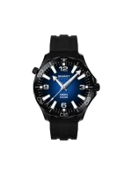 Černý silikonový řemínek + černý náramek model 21805557 - VELTORI Černý silikonový řemínek + černý náramek model 21805557 - VELTORI