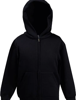 Classic Kids Sweat Jacket Dětská mikina s kapucí model 22534752 black - Fruit of the Loom