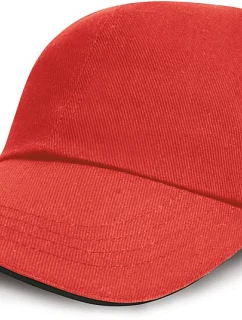RC 6 panelová nízkoprofilová sandwich kšiltovka red/black model 22424497 - Result Headwear