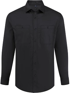 PR 021 Košile s dlouhým rukávem black model 22461941 - Premier