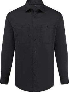 Premier PR 021 Košeľa s dlhým rukávom „Utility 2.0“ 39.0021 stay black