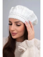 Dámská zimní čepice baret ecru model 21896602 - K-Fashion