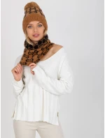 Tunelový šál AT KM CM 333 hnedý