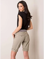 Šortky D60015W62080Z olivové