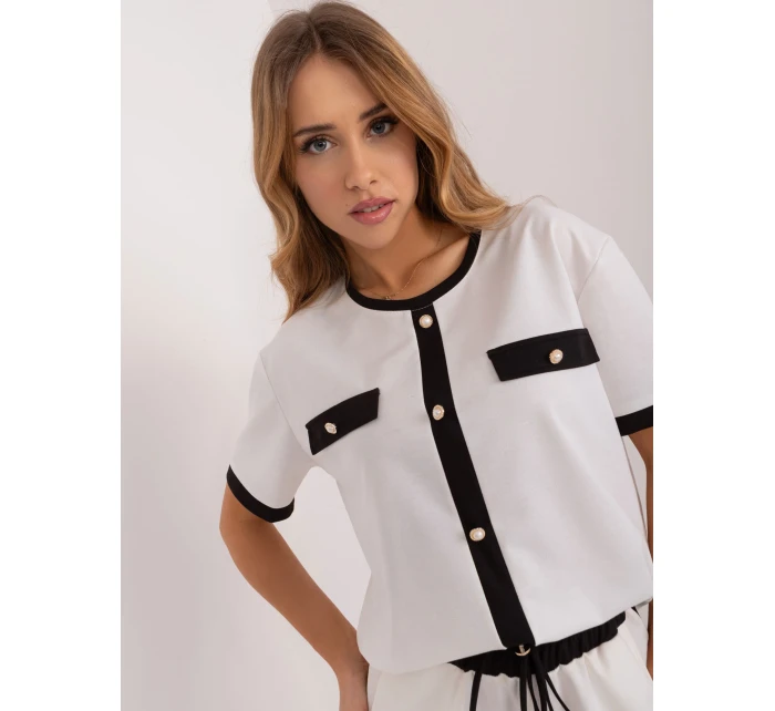 Bluzka LK BZ model 19738028 ecru - FPrice