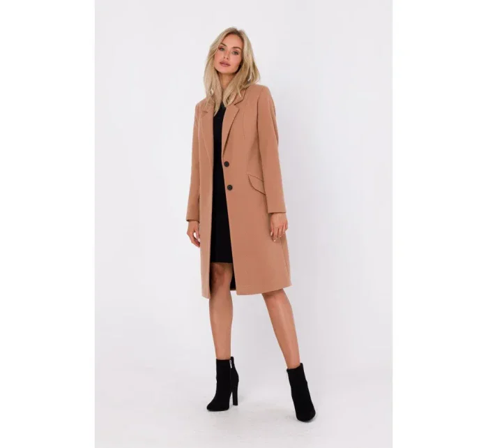 M758 Kabát na gombíky - ťavia farba