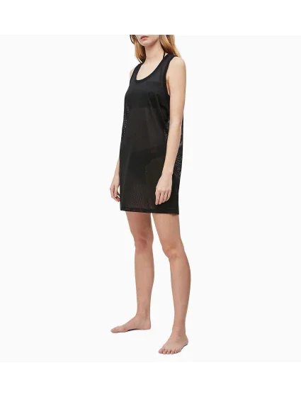 Plážové šaty KW0KW00788-BEH čierna - Calvin Klein Plážové šaty KW0KW00788-BEH čierna - Calvin Klein