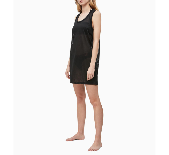 Plážové šaty KW0KW00788-BEH čierna - Calvin Klein