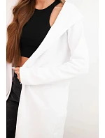 Dámsky sveter bez zapínania 35687 biely - Kesi