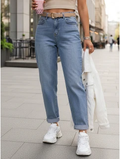 Dámské džínové kalhoty s páskem Dstreet model 21996336 - FashionStreet