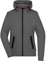 JN Dámská bunda s kapucí 02. dark melange model 22530503 - Daiber JN Dámská bunda s kapucí 02. dark melange model 22530503 - Daiber