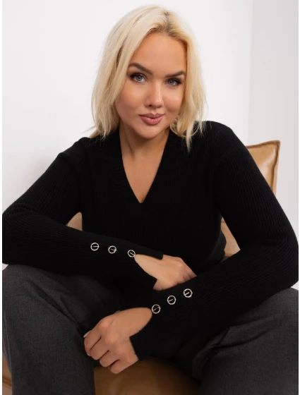 Sweter PM SW PM model 18965742 czarny - FPrice Sweter PM SW PM model 18965742 czarny - FPrice