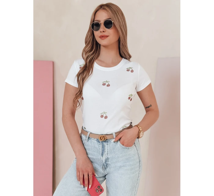 Dámské tričko v barvě  bílá Dstreet model 21988850 - FashionStreet
