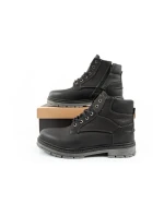 Wrangler Allan Mid pánske sobolie topánky elegantné kožené čierne