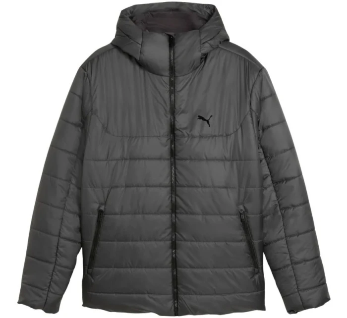 Pánska zateplená bunda Puma ESS s kapucňou Grey 685211 44 Muži