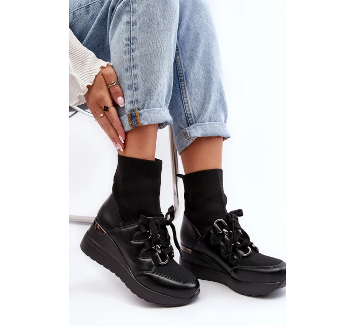 Dámské Botky Na Se Černé model 21638517 - Boto Dámské Botky Na Se Černé model 21638517 - Boto