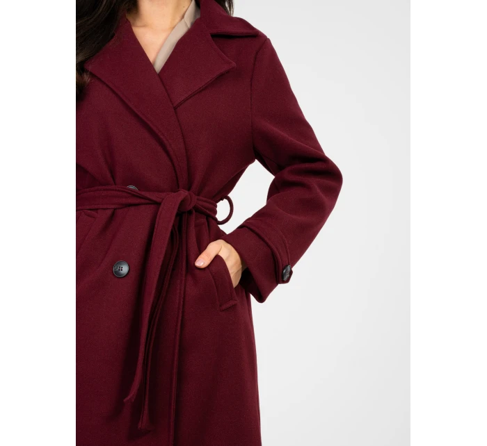 Kabát IT EN 97035.16 tmavočervený