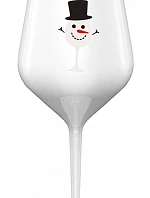 SNĚHULÁČEK - biely nerozbitný pohár na víno 470 ml