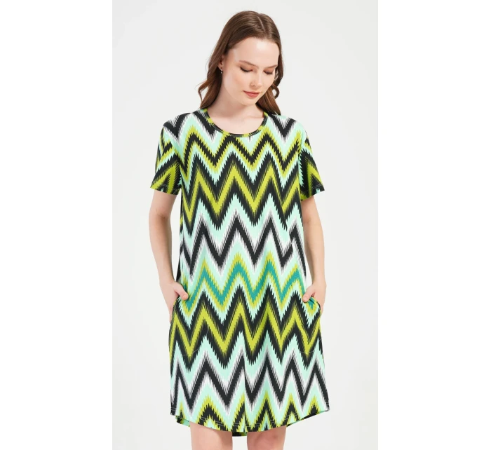 Dámské domácí šaty s krátkým rukávem model 20911416 - Vienetta