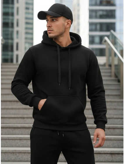 Pánska čierna mikina FashionStreet BX5914