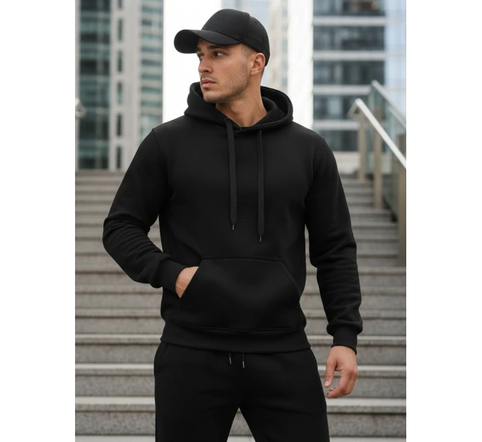 Pánska čierna mikina FashionStreet BX5914