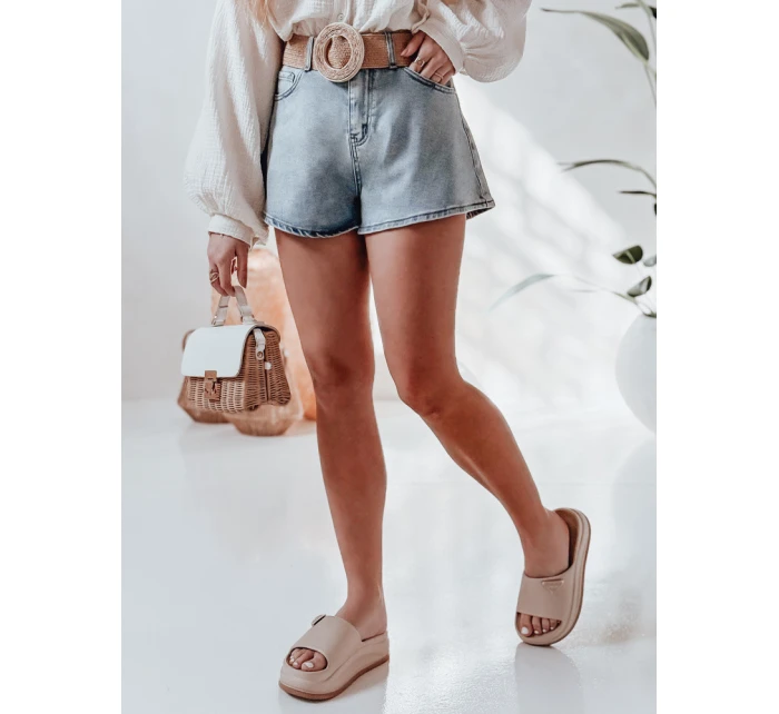 Dámske džínsové šortky HOT LIGHT blue Dstreet SY0467 Dámske džínsové šortky HOT LIGHT blue Dstreet SY0467