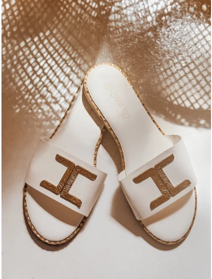 Dámske žabky GOLDISH white FashionStreet ZY0940