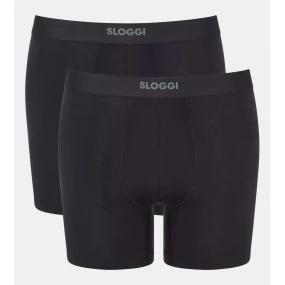 Pánske boxerky EVER Ease Short 2P - BLACK - black 0004 - SLOGGI