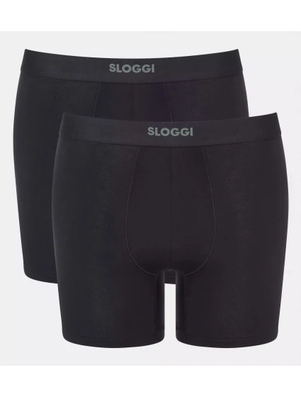 Pánske boxerky EVER Ease Short 2P - BLACK - black 0004 - SLOGGI Pánske boxerky EVER Ease Short 2P - BLACK - black 0004 - SLOGGI