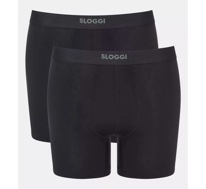 Pánske boxerky EVER Ease Short 2P - BLACK - black 0004 - SLOGGI Pánske boxerky EVER Ease Short 2P - BLACK - black 0004 - SLOGGI