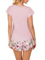 Dámske pyžamo Nicola 1/2 ružové - Donna