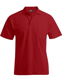 Promodoro 4100 Pánske polo s náprsným vreckom Heavy Piqué 40.4100 ohnivo červené
