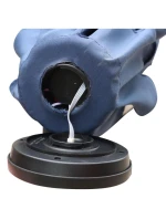 ZÁHRADNÝ SLNEČNÍK S LED OSVETLENÍM 300CM NÁMORNÍCKA MODRÁ