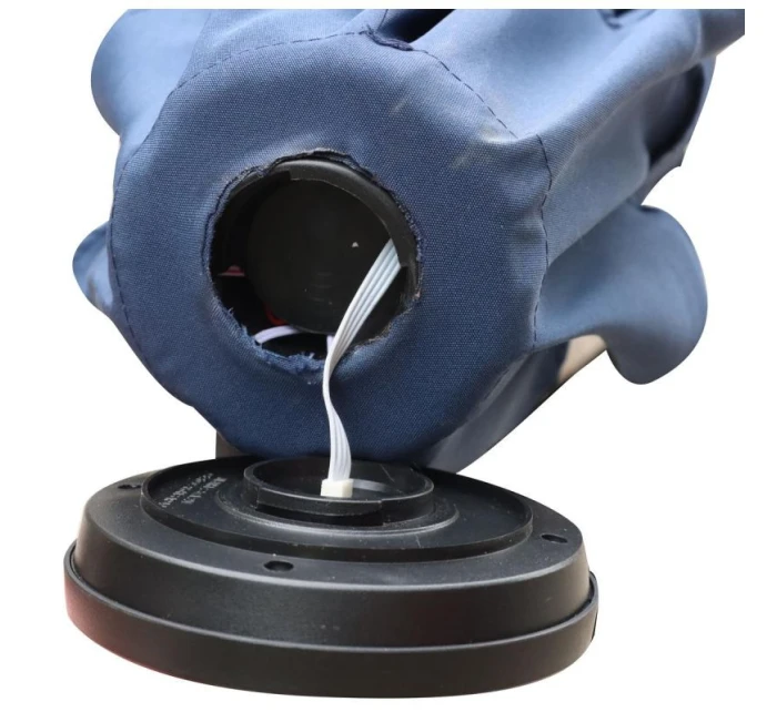 ZÁHRADNÝ SLNEČNÍK S LED OSVETLENÍM 300CM NÁMORNÍCKA MODRÁ