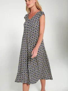 Vamp - Dlhé šaty s potlačou 20504 - Vamp