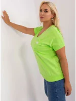 Bluzka RV BZ model 19915389 limonkowy - FPrice Bluzka RV BZ model 19915389 limonkowy - FPrice