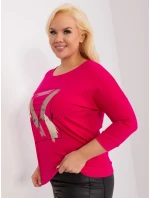 Bluzka RV BZ model 19394609 fuksjowy - FPrice Bluzka RV BZ model 19394609 fuksjowy - FPrice