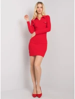 Šaty RV SK model 16732564 červená - FPrice Šaty RV SK model 16732564 červená - FPrice