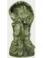 Zelená dámská oversize vesta model 17099462 - KAMADA