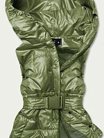 Zelená dámska oversize vesta (KA-016)