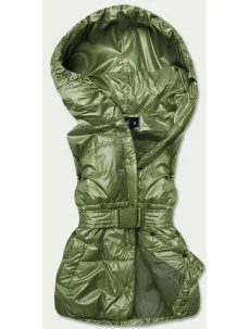 Zelená dámska oversize vesta (KA-016)