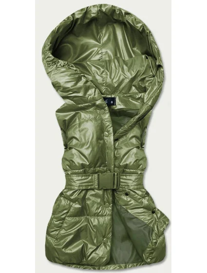 Zelená dámská oversize vesta model 17099462 - KAMADA