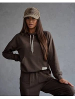 Súprava mikiny so stojačikom a nohavíc čokoládová (82162) Súprava mikiny so stojačikom a nohavíc čokoládová (82162)