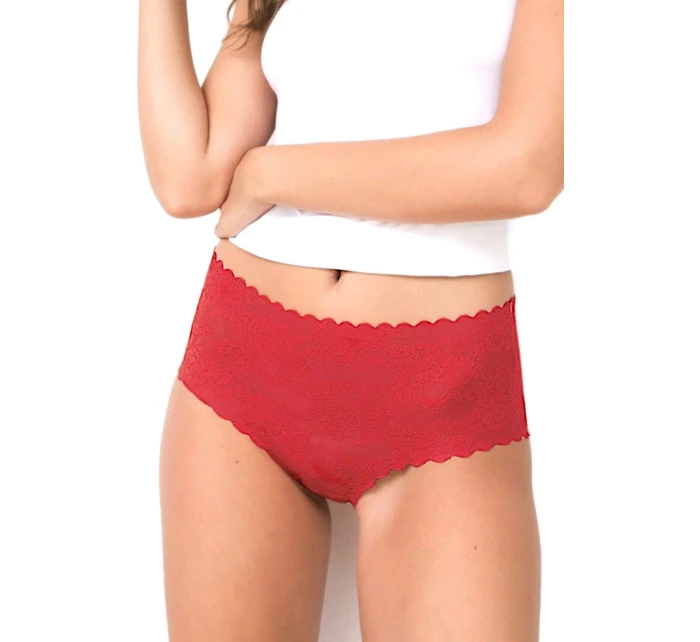 Dámské kalhotky Bellie red maxi - JULIMEX