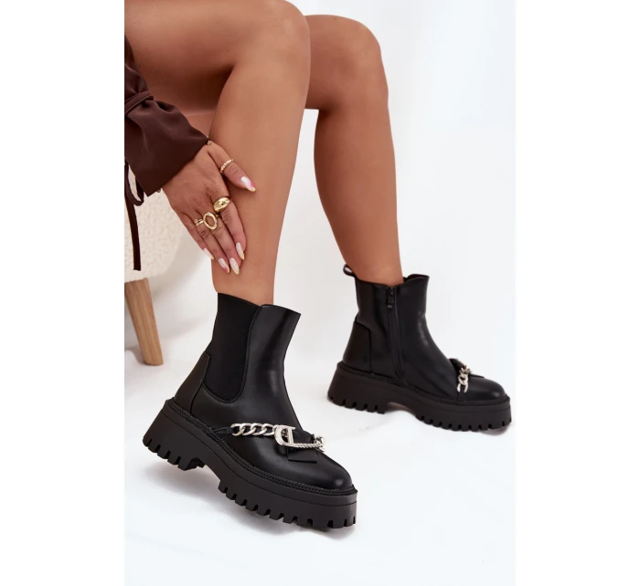 Dámské Boty Na Platformě S Černé model 21706782 - Boto