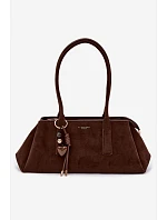 Eko semišová kabelka s přívěskem model 22111616 - Flora&Co