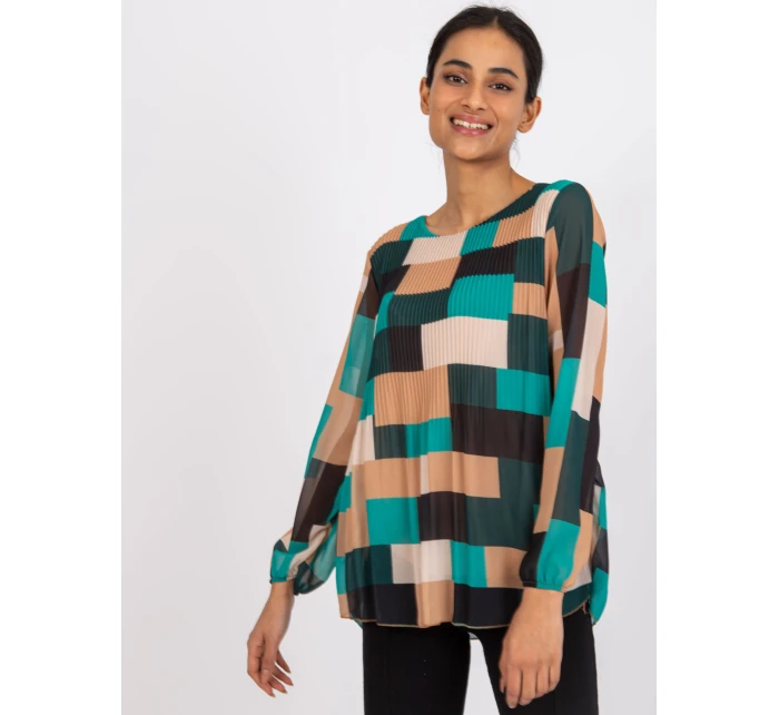 Bluzka DHJ BZ model 21736703 ciemny zielony - FPrice Bluzka DHJ BZ model 21736703 ciemny zielony - FPrice