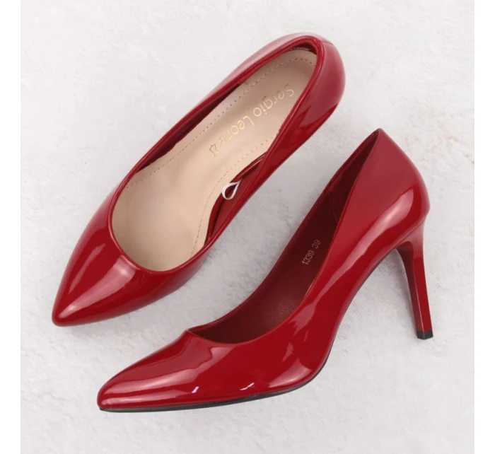 Černé dámské kožené tenisky na podpatku Sergio model 21904571 - LEONE